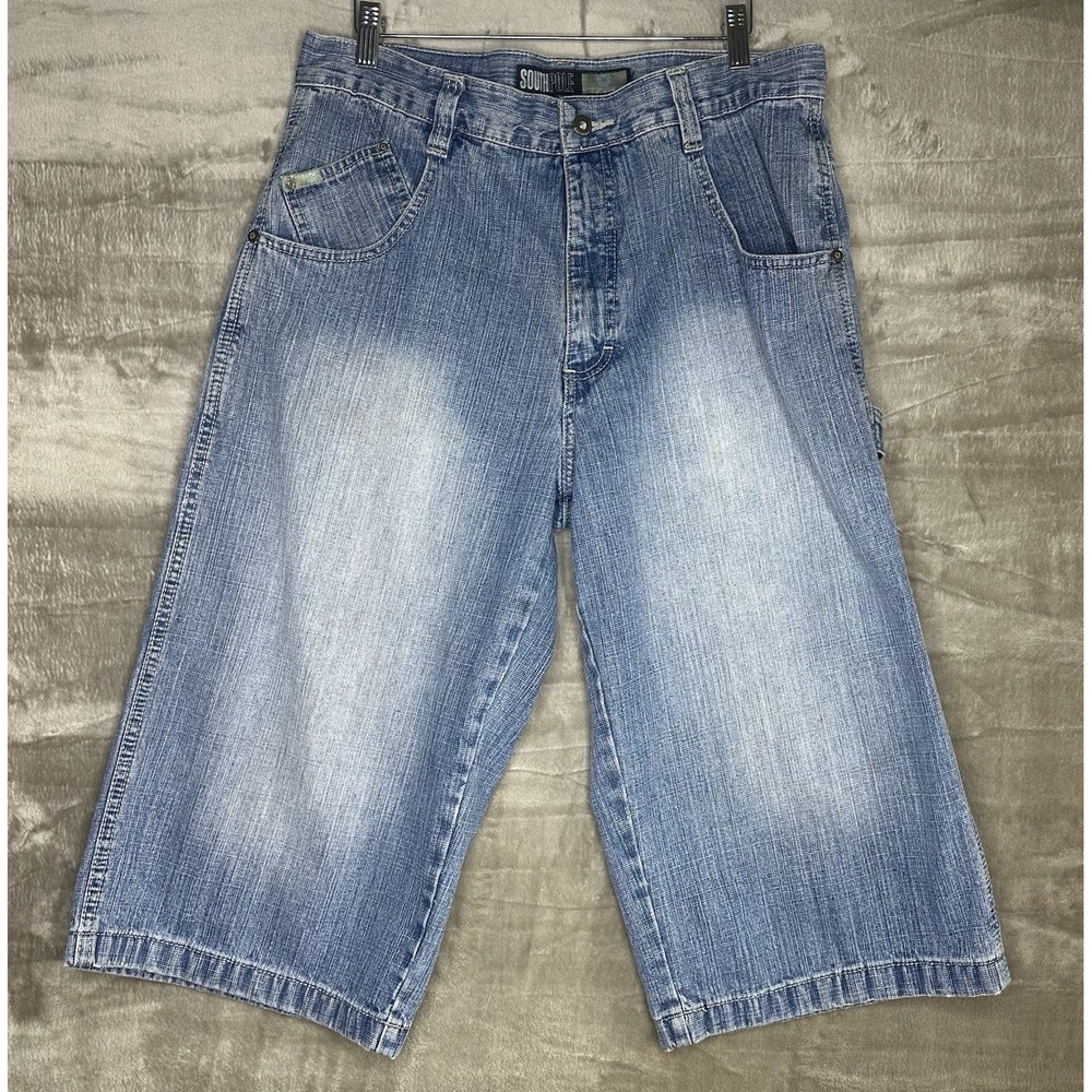 Vintage Southpole Gold Tab Men's Denim Jorts Baggy Shorts size 34
